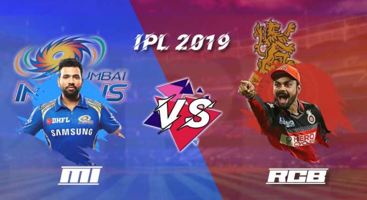 RCB vs MI IPL 2019 Online Live Streaming on Hotstar, Star Sports, DD Sports