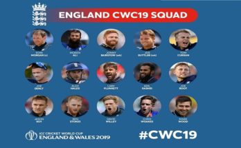 ICC World Cup 2019: England named their 15-man squad led by Eoin Morgan