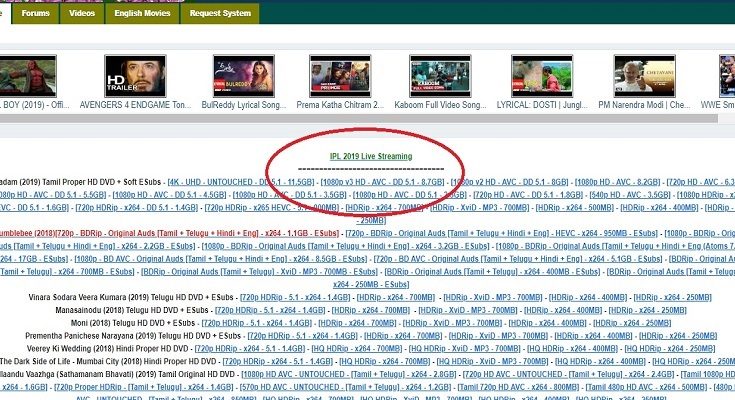 Tamilrockers IPL 2019 Live Streamin,Indian Premier League 12, Tamilrockers IPL 2019, Tamilrockers, IPL 2019