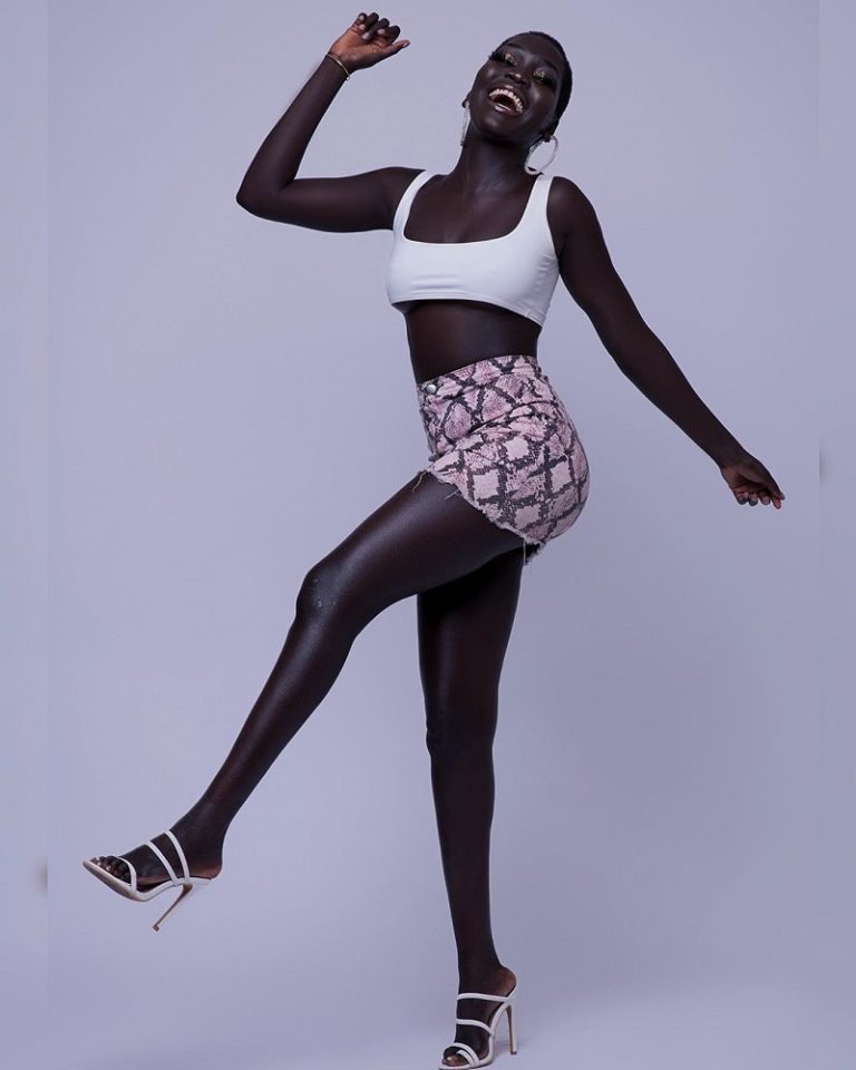 Nyakim Gatwech Images Meet Queen Of The Dark Beautiful Sudanese Model Who Has Darkest Skin